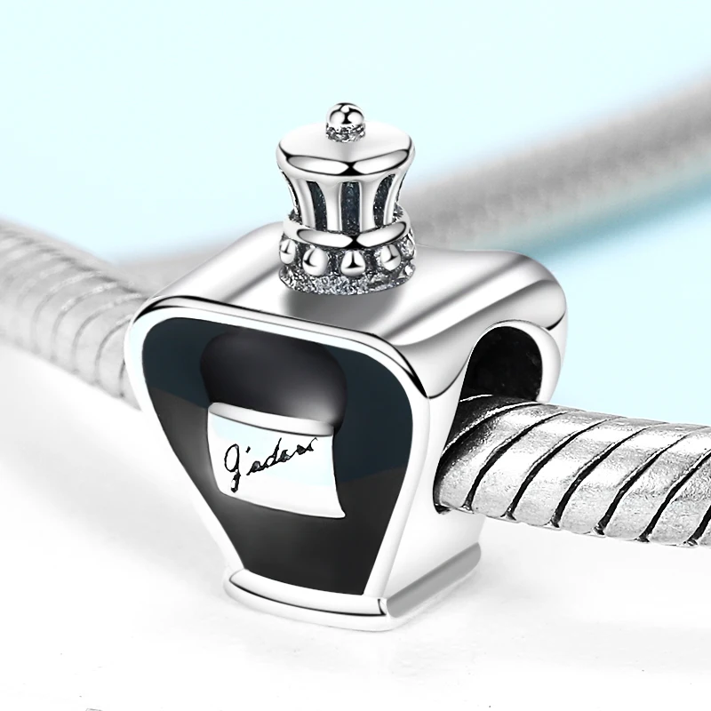 Fine Fit Original European Bracelets 925 Sterling Silver Perfume Bottle Beads Enamel Charms for Women Diy 2020 Jewelry Gift | Украшения и