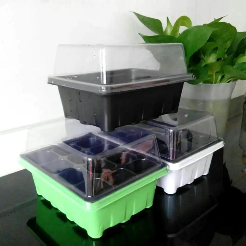 Nursery Tray With 12 Holes Sed Tray Box Plastic Square Succulent Plant Pot Mini Greenhouse Flower Seding Tray Pot 1L
Nursery Tray With 12 Holes Sed Tray Box Plastic Square Succulent Plant Pot Mini Greenhouse Flower Seding Tray Pot 1L