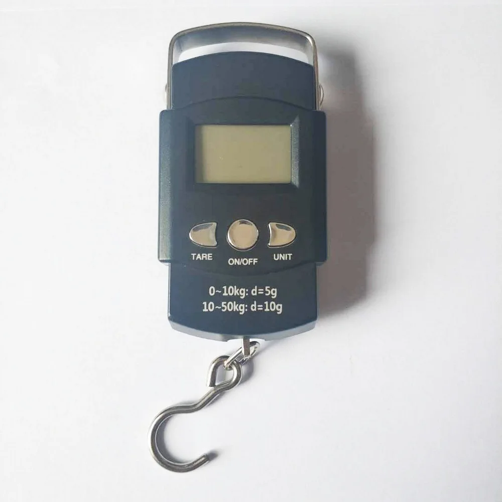 Portable Electronic Balance Handheld LCD Scale Fish Hook Balance Baggage Balance Digital Electronic Scale Hand Scales 50Kg/10g
Portable Electronic Balance Handheld LCD Scale Fish Hook Balance Baggage Balance Digital Electronic Scale Hand Scales 50Kg/10g