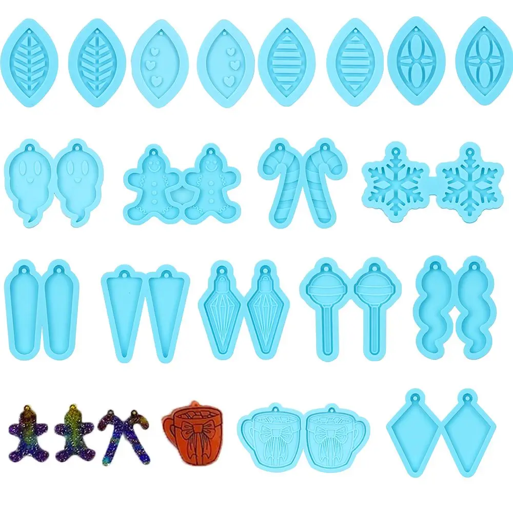 Christmas Earrings Epoxy Resin Mold Snowflake Gingerbread Man Earring Keychain Pendant Silicone Mould DIY Crafts Jewelry Casting
Christmas Earrings Epoxy Resin Mold Snowflake Gingerbread Man Earring Keychain Pendant Silicone Mould DIY Crafts Jewelry Casting