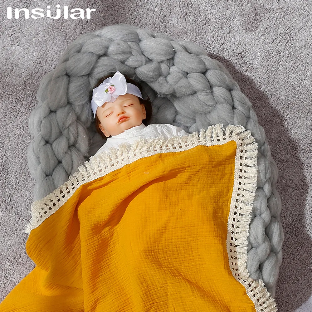New Cotton Tassel Baby Swaddle Wraps Infant Stroller Cover Muslin Swaddle Blankets Newborn Blanket Bath Gauze Muslin Quilt
New Cotton Tassel Baby Swaddle Wraps Infant Stroller Cover Muslin Swaddle Blankets Newborn Blanket Bath Gauze Muslin Quilt