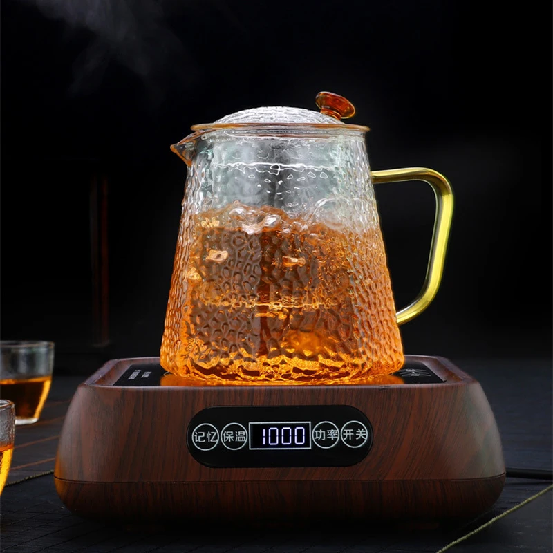 

1000W Electric Heater Stove Tea Maker Electric Plate Heating Furnace Water Boiler Multi-cooker Wooden Smart Tea Stove 220V