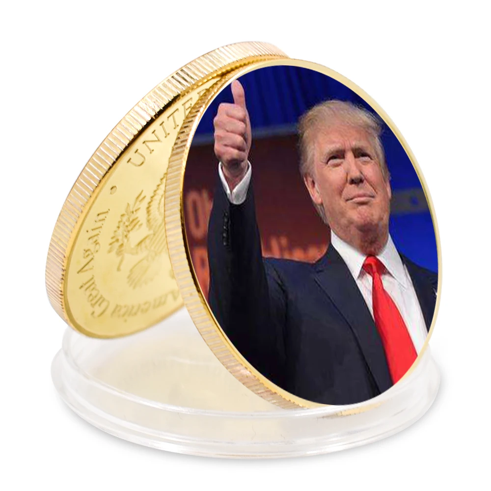 Donald President 2020 Trump Commemorative Coin Plated Gold Great America Challenge Silver Us Coins
Donald President 2020 Trump Commemorative Coin Plated Gold Great America Challenge Silver Us Coins