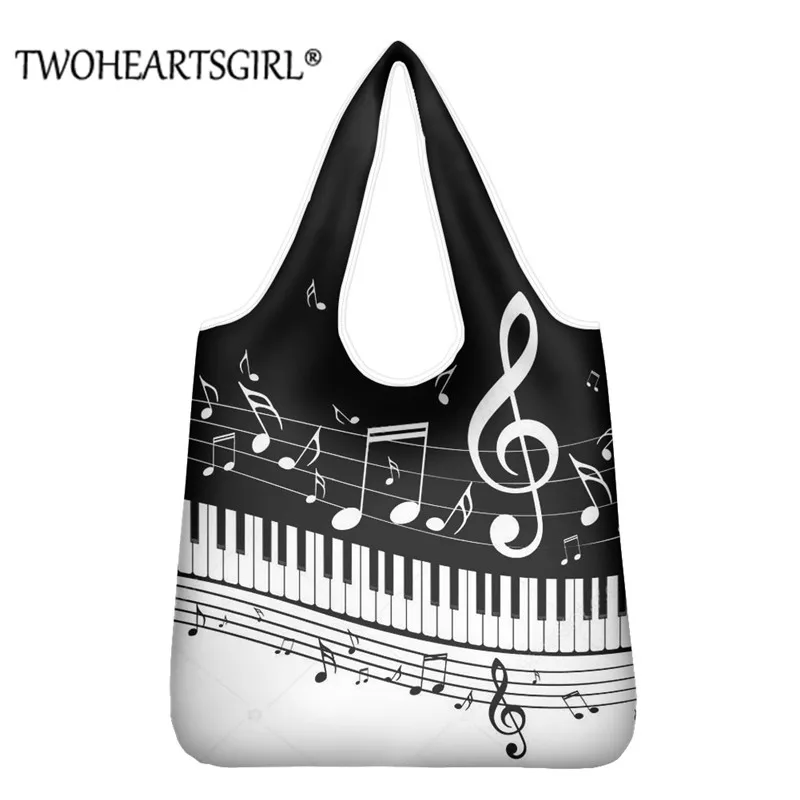 Twoheartsgirl Music Note Printed Eco-friendly Shopping Bags Folding Women Shoulder Handbags Reusable Eco Travel Grocery Bags
Twoheartsgirl Music Note Printed Eco-friendly Shopping Bags Folding Women Shoulder Handbags Reusable Eco Travel Grocery Bags