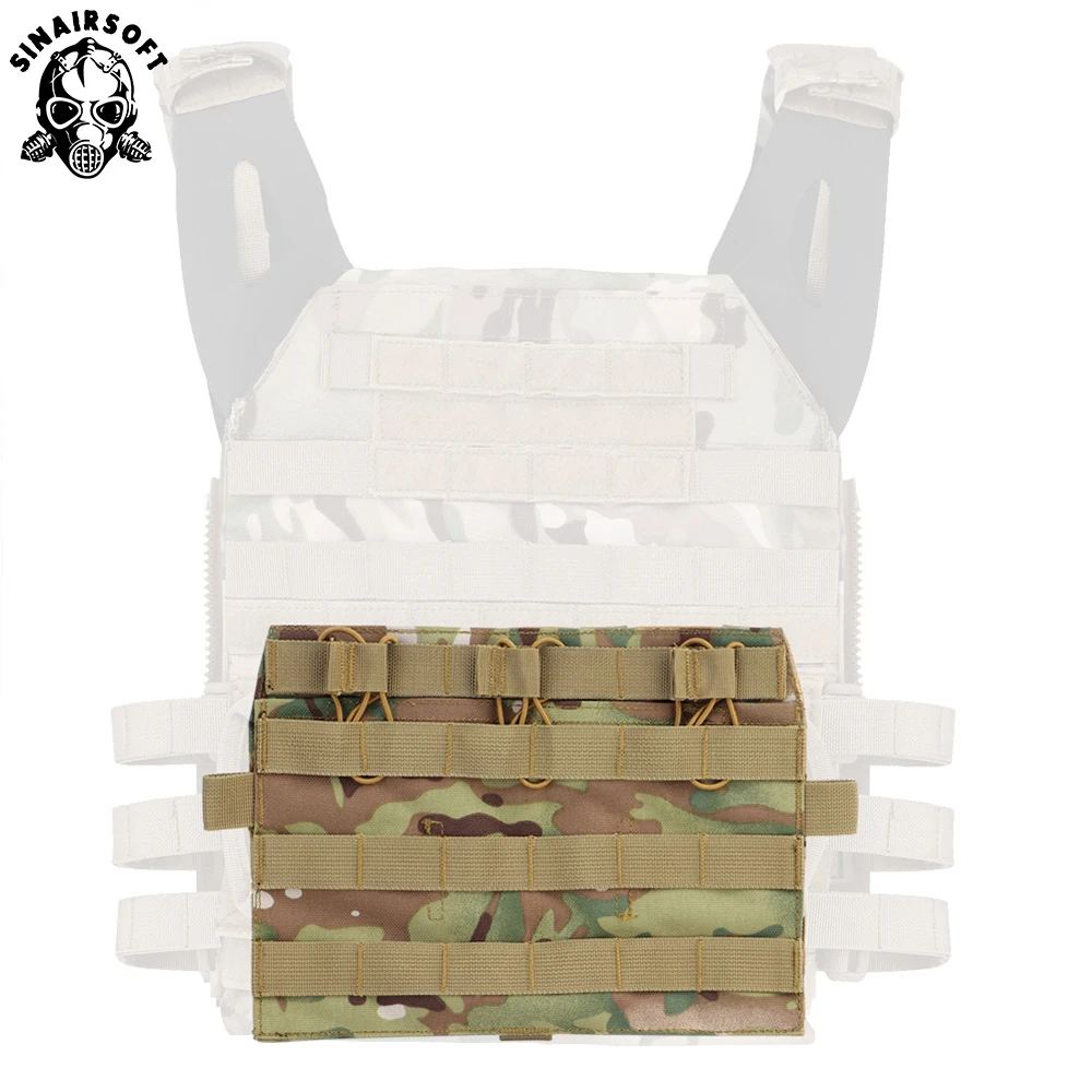 

1000D Nylon Tactical QD Front Molle Pouch Panel Detachable Flap JPC AVS Vest System Component Airsoft Paintball Accessories