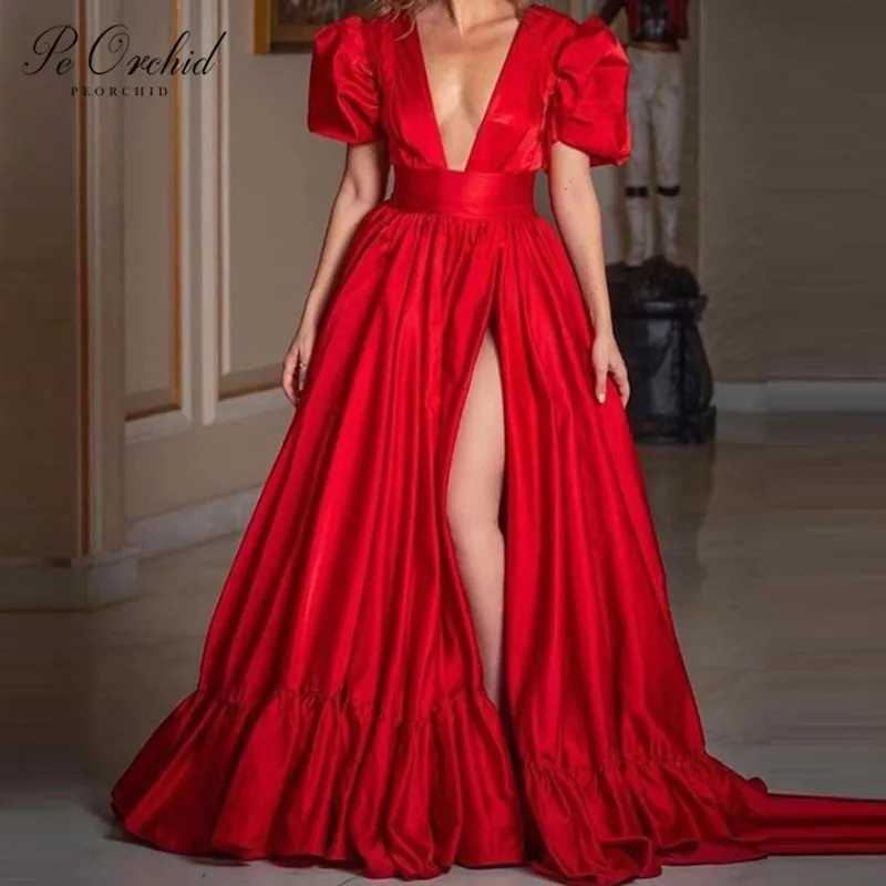 Женское атласное платье с коротким рукавом PEORCHID, красное вечернее платье с разрезом, сексуальное атласное платье в арабском стиле Дубаи для...
Женское атласное платье с коротким рукавом PEORCHID, красное вечернее платье с разрезом, сексуальное атласное платье в арабском стиле Дубаи для...