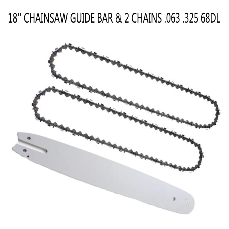 Chainsaw Guide Bar 18\" W/ 2x Chain .063 .325 68DL For Stihl MS 230 250 251 Spare
Chainsaw Guide Bar 18\" W/ 2x Chain .063 .325 68DL For Stihl MS 230 250 251 Spare