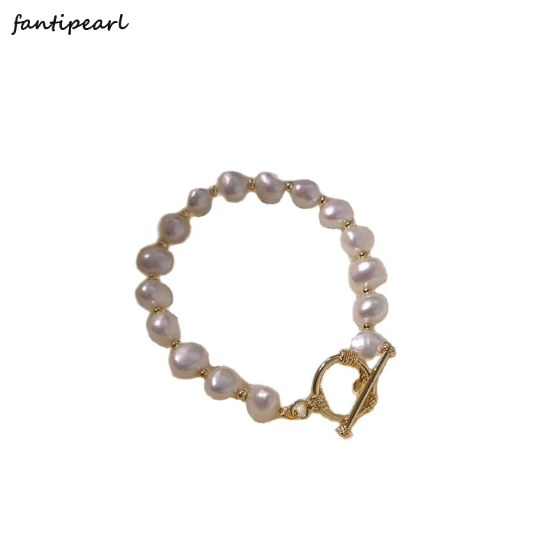 2021 Summer Natural Baroque Pearl Pearl Jewelry Sky Bracelet Necklace Set Net Red 14K Gold OT Buckle Set Female
2021 Summer Natural Baroque Pearl Pearl Jewelry Sky Bracelet Necklace Set Net Red 14K Gold OT Buckle Set Female