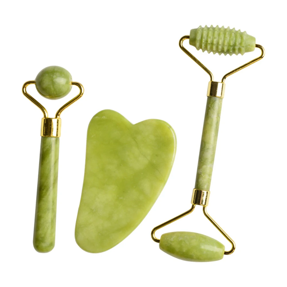Facial Massage Roller Gua Sha Scraper Double Heads Jade Stone Face Lift Slimming Beauty Massager for Face Neck Thin Lift
Facial Massage Roller Gua Sha Scraper Double Heads Jade Stone Face Lift Slimming Beauty Massager for Face Neck Thin Lift