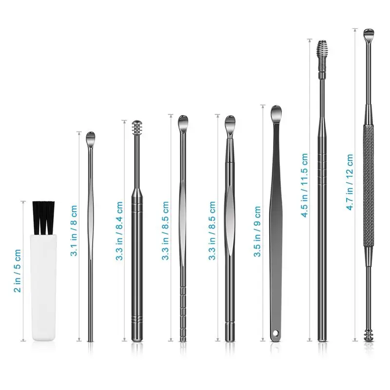 8pcs Multi-Functional Handheld Ear Picks For Women Men Ear Care Tools Ear Wax Remover
8pcs Multi-Functional Handheld Ear Picks For Women Men Ear Care Tools Ear Wax Remover