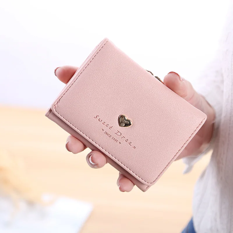 New Style Women's Wallet Tri-Fold Coin Purse Short Small Love Korean Wallet Designer Women Small Wallet Women
New Style Women's Wallet Tri-Fold Coin Purse Short Small Love Korean Wallet Designer Women Small Wallet Women