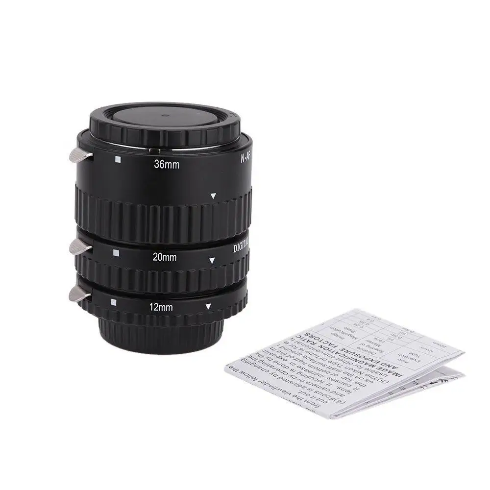 

Adapter Ring Extnp Auto Focus Macro Extension Tube Set for Nikon AF AF-S DX FX SLR Cameras Accessories