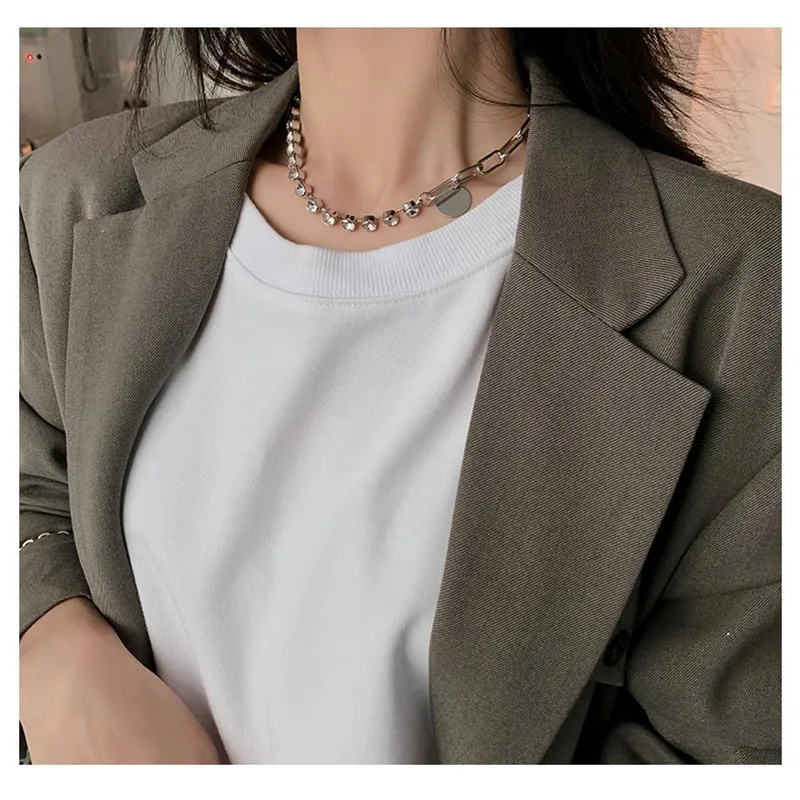 POTCET Unisex Stainless Steel Round Brand Titanium Steel Necklace Pendant Clavicle Chain Geometric Fashion Hip Hop Party Jewelry 
POTCET Unisex Stainless Steel Round Brand Titanium Steel Necklace Pendant Clavicle Chain Geometric Fashion Hip Hop Party Jewelry