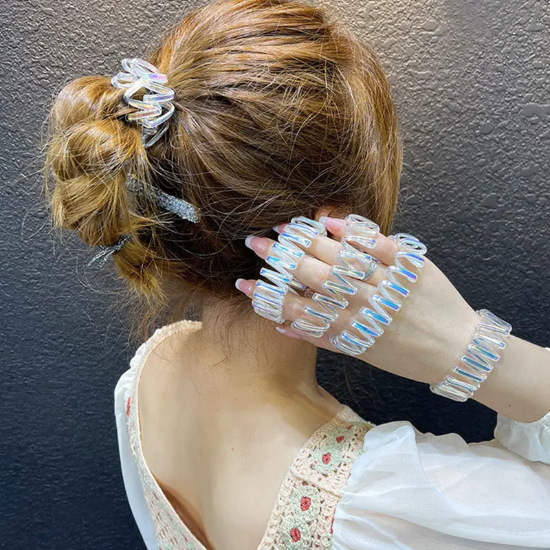 Korean Style Hair Ring Women Sweet Headwear Hair Elastics Waterproof Scrunchies Wide-brimmed Hair Accessories Transparent New 
Korean Style Hair Ring Women Sweet Headwear Hair Elastics Waterproof Scrunchies Wide-brimmed Hair Accessories Transparent New