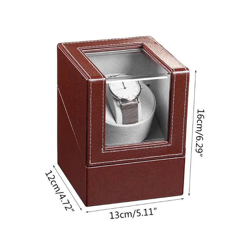 Automatic Single Watch Winder in Shell and Black Leather/Carbon Fiber Leather an
Automatic Single Watch Winder in Shell and Black Leather/Carbon Fiber Leather an