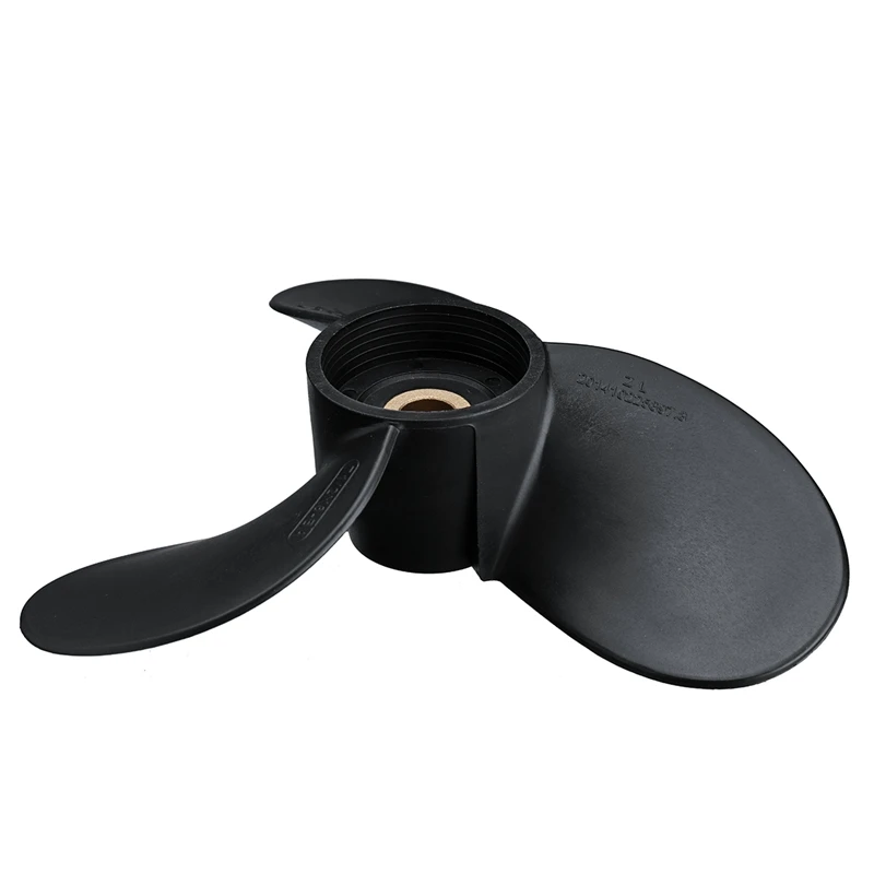 Outboard Propeller 6E0-45941-01-El 7 1/2X8-Ba for Yamaha 4Hp-6Hp Plastic Alloy 3 Blade Black 9 Spline Tooth
Outboard Propeller 6E0-45941-01-El 7 1/2X8-Ba for Yamaha 4Hp-6Hp Plastic Alloy 3 Blade Black 9 Spline Tooth