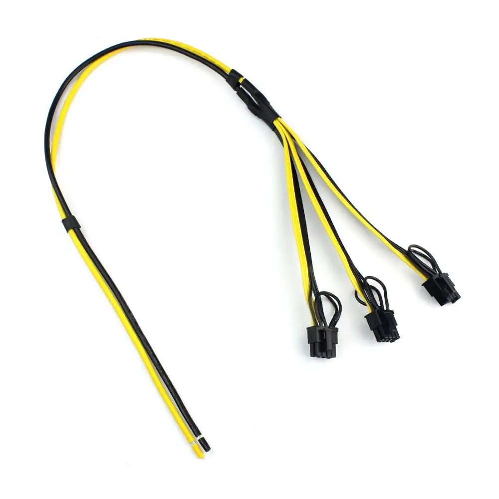 2 шт. 77 см Питание кабель 6 + 2 Pin карты линии 1 до 3 6pin + 2pin адаптер кабель 12AWG + 18AWG разделительный провод для Mining BTC
2 шт. 77 см Питание кабель 6 + 2 Pin карты линии 1 до 3 6pin + 2pin адаптер кабель 12AWG + 18AWG разделительный провод для Mining BTC