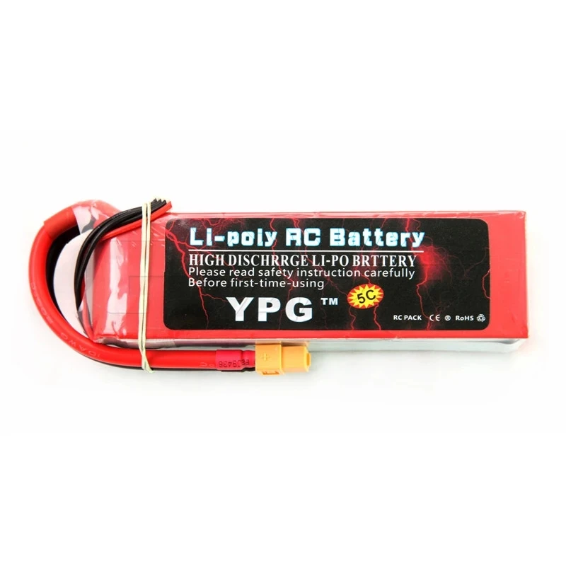 YPG 11.1V 5200Mah 40C 3S Lipo Li-Po Lipoly Battery For RC Helicopter & Airplane & Car
YPG 11.1V 5200Mah 40C 3S Lipo Li-Po Lipoly Battery For RC Helicopter & Airplane & Car