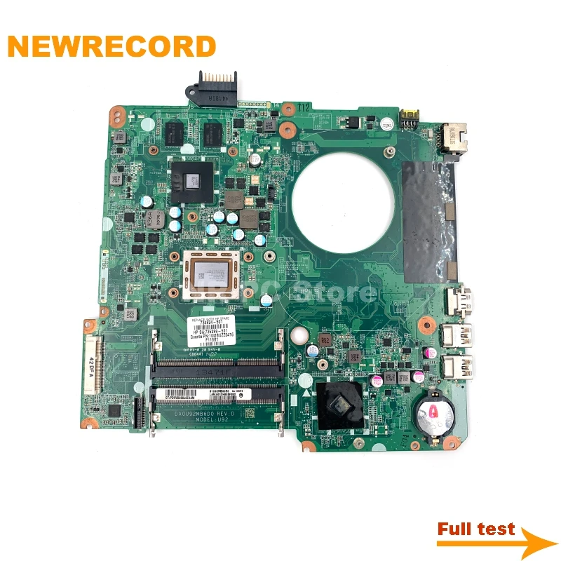Новая запись для ноутбука HP PAVILION 15-N 15z-N 15Z-N100 15Z-N200 DA0U92MB6D0 материнская плата 734824-501