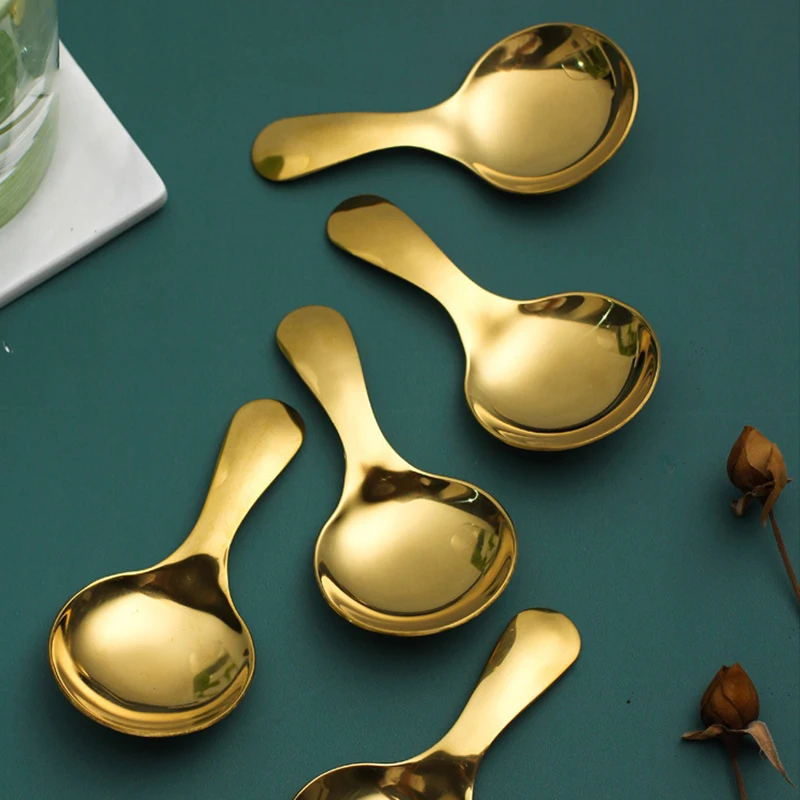 Cutlery Silver Tableware 304 Stainless Steel Teaspoon Round Spoons Modern Gold Silver Vintage Ice Cream Scoop Kitchen Supplies
Cutlery Silver Tableware 304 Stainless Steel Teaspoon Round Spoons Modern Gold Silver Vintage Ice Cream Scoop Kitchen Supplies