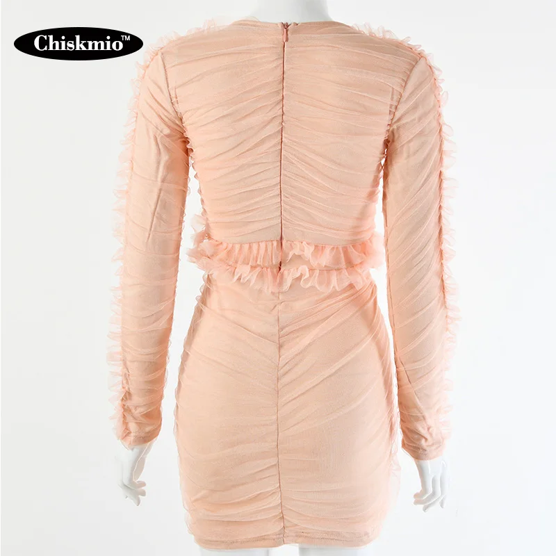 Sexy Deep V-neck Lace Cascading Ruched Pencil Dress Work Women Party Elegant Long Sleeve Slim Mini Dresses Ladies Robes Vestidos
Sexy Deep V-neck Lace Cascading Ruched Pencil Dress Work Women Party Elegant Long Sleeve Slim Mini Dresses Ladies Robes Vestidos