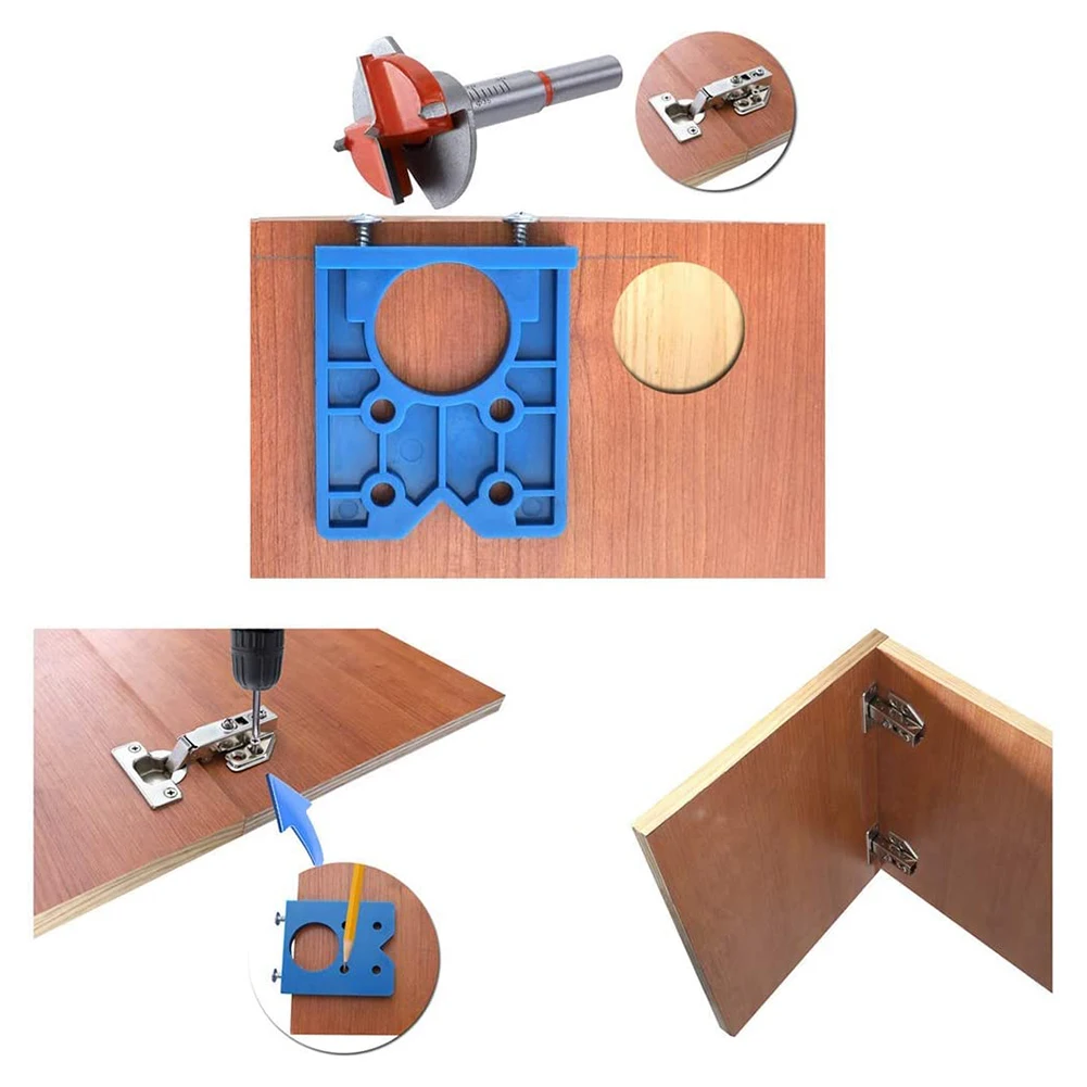 35mm Door Cabinet Hinge Hole Drilling Guide Jig Conceal Locator Drilling Positioner Hand Woodworking Hole Opener Drill Tools
35mm Door Cabinet Hinge Hole Drilling Guide Jig Conceal Locator Drilling Positioner Hand Woodworking Hole Opener Drill Tools