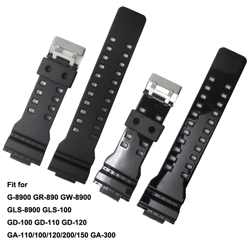 New 16mm Sport Silicone Strap For Casio GA-110 GA-100 GD-100 Smart Watch Waterproof Replacement Bracelet Band Replace Wristwatch
New 16mm Sport Silicone Strap For Casio GA-110 GA-100 GD-100 Smart Watch Waterproof Replacement Bracelet Band Replace Wristwatch