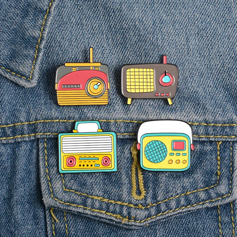 MIX DESIGNS Student cute cartoon radio brooch go-go backpack shirt collar accessory badge alloy brooch WHOLESALE
MIX DESIGNS Student cute cartoon radio brooch go-go backpack shirt collar accessory badge alloy brooch WHOLESALE