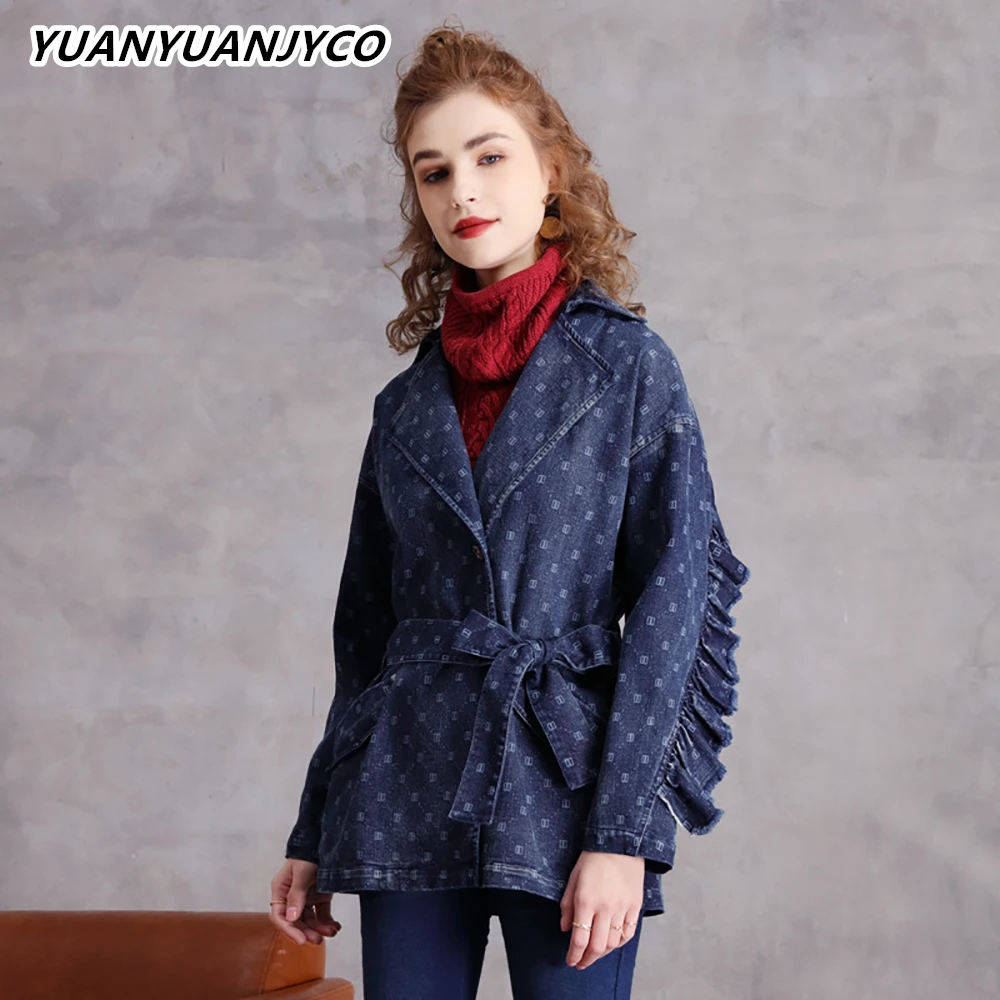 Куртка YUANYUANJYCO женская джинсовая, свободная верхняя одежда из денима в уличном стиле, с поясом-кисточкой, на пуговицах, с принтом, стандартна...
Куртка YUANYUANJYCO женская джинсовая, свободная верхняя одежда из денима в уличном стиле, с поясом-кисточкой, на пуговицах, с принтом, стандартна...