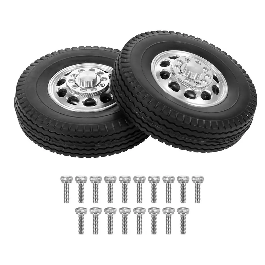2pcs Front RC Trailer Tires Aluminum Alloy Hubs For 1/14 For 10 Spoke Tire Tractor Truck RC Crawler
2pcs Front RC Trailer Tires Aluminum Alloy Hubs For 1/14 For 10 Spoke Tire Tractor Truck RC Crawler