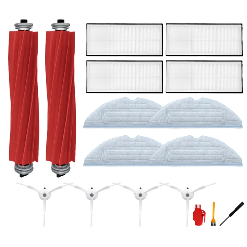 17Pcs Roller Main Brush Mop Cloth Side Brush For Xiaomi Roborock T7S T7plus S7 Robot Vacuum Cleaner Filter Accessories
17Pcs Roller Main Brush Mop Cloth Side Brush For Xiaomi Roborock T7S T7plus S7 Robot Vacuum Cleaner Filter Accessories
