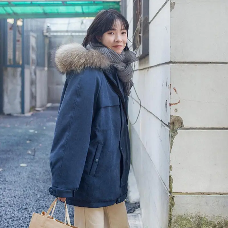 Cotton Clothes Female Winter Clothes Female Freshmen Loose Cotton Clothes Large Wool Collar Medium Length Thicken Clothes Cotton
Cotton Clothes Female Winter Clothes Female Freshmen Loose Cotton Clothes Large Wool Collar Medium Length Thicken Clothes Cotton