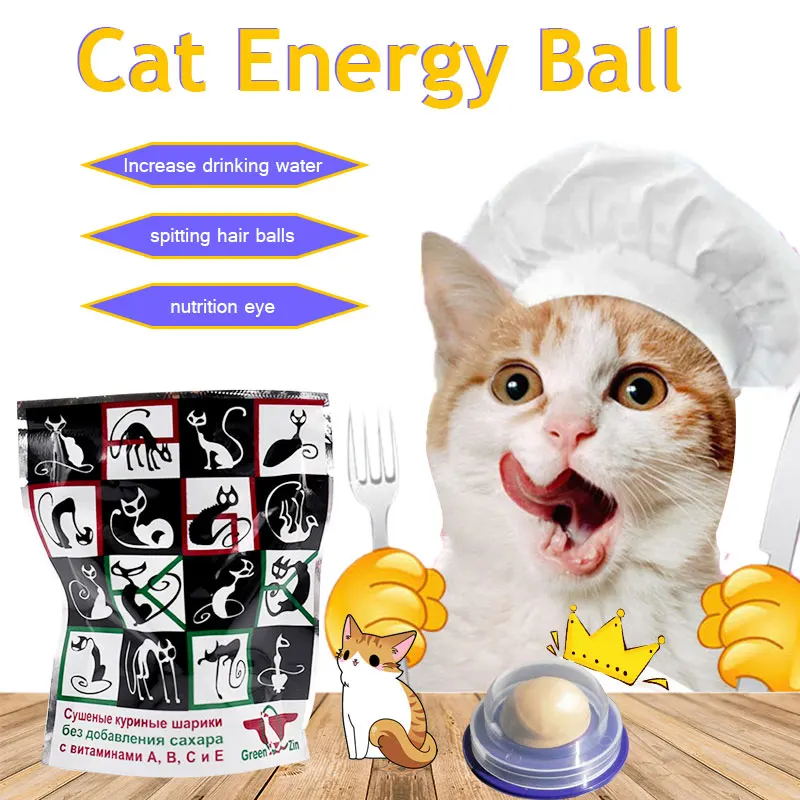 1 PC Healthy Cat Snacks Catnip Sugar Candy Ball Licking Nutrition Gel Energy Ball Toy Increase Pet Candy Fixed Cat Toys
1 PC Healthy Cat Snacks Catnip Sugar Candy Ball Licking Nutrition Gel Energy Ball Toy Increase Pet Candy Fixed Cat Toys
