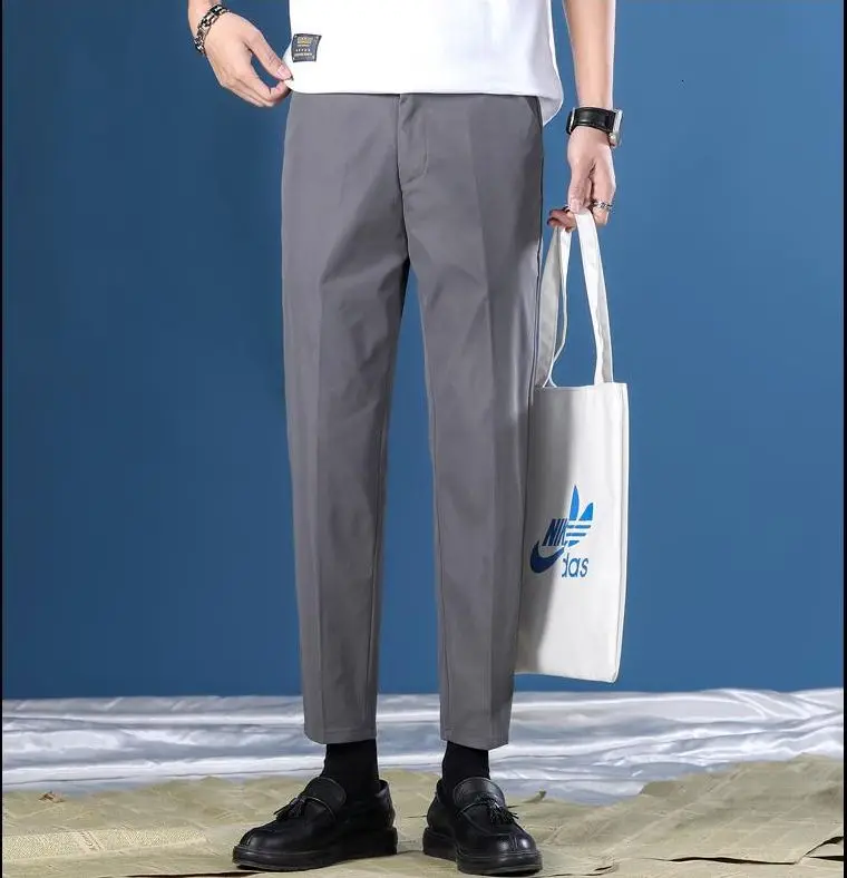 Pants 2021 Men's Spring And Summer New Korean Fashion Cropped Slim Leggings Casual Solid Color Sport Recommend
Pants 2021 Men's Spring And Summer New Korean Fashion Cropped Slim Leggings Casual Solid Color Sport Recommend