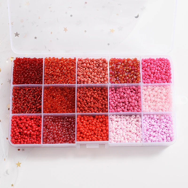 Multi Specification Red Series Approx 10000Pcs 15 Grid Czech Glass Seedbead For Bracelet DIY Necklace Jewelry Making Accessories
Multi Specification Red Series Approx 10000Pcs 15 Grid Czech Glass Seedbead For Bracelet DIY Necklace Jewelry Making Accessories