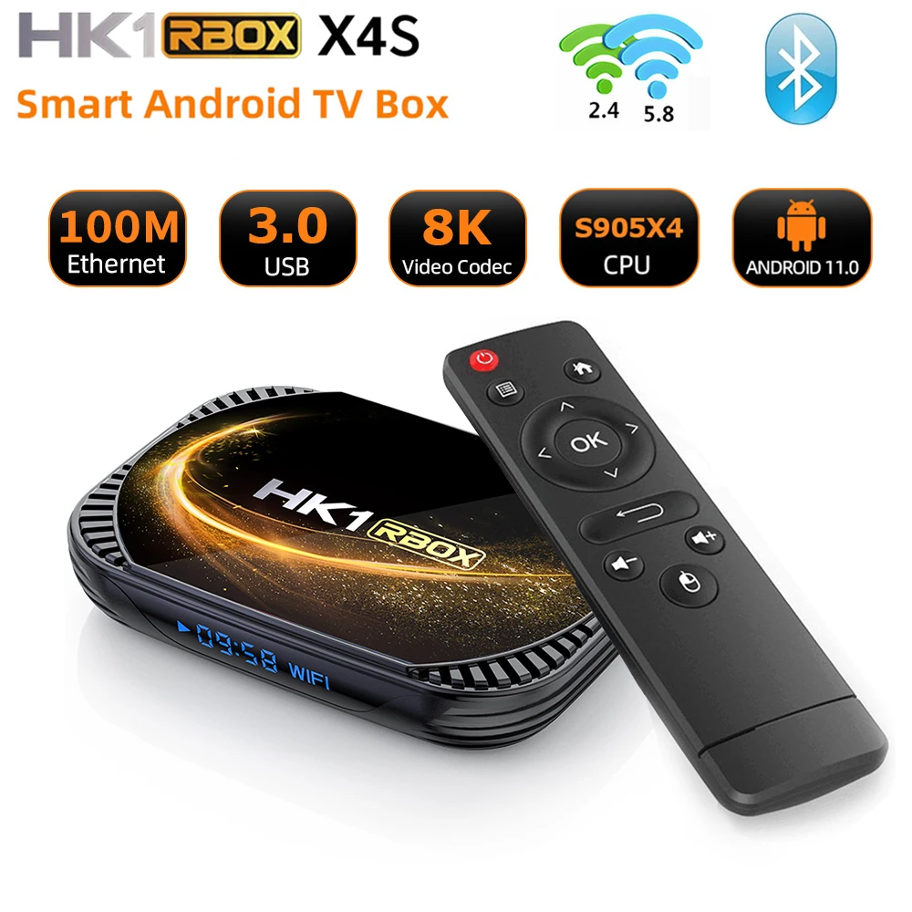 HK1 RBOX X4S Soft Android 11 Amlogic S905X4 4GB 64GB 128GB 2.4 and 5G Wifi BT4. медиа проигрыватель 2G 16G
HK1 RBOX X4S Soft Android 11 Amlogic S905X4 4GB 64GB 128GB 2.4 and 5G Wifi BT4. медиа проигрыватель 2G 16G