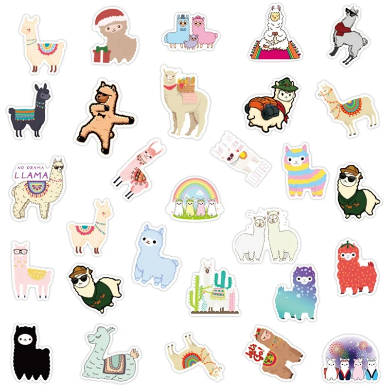 50Pcs/Set Cartoon Sheep Animal Stickers For Kids Alpaca Cute Sticker Cartoon Camel Reward Stickers Scrapbooking Bike Car Decal
50Pcs/Set Cartoon Sheep Animal Stickers For Kids Alpaca Cute Sticker Cartoon Camel Reward Stickers Scrapbooking Bike Car Decal
