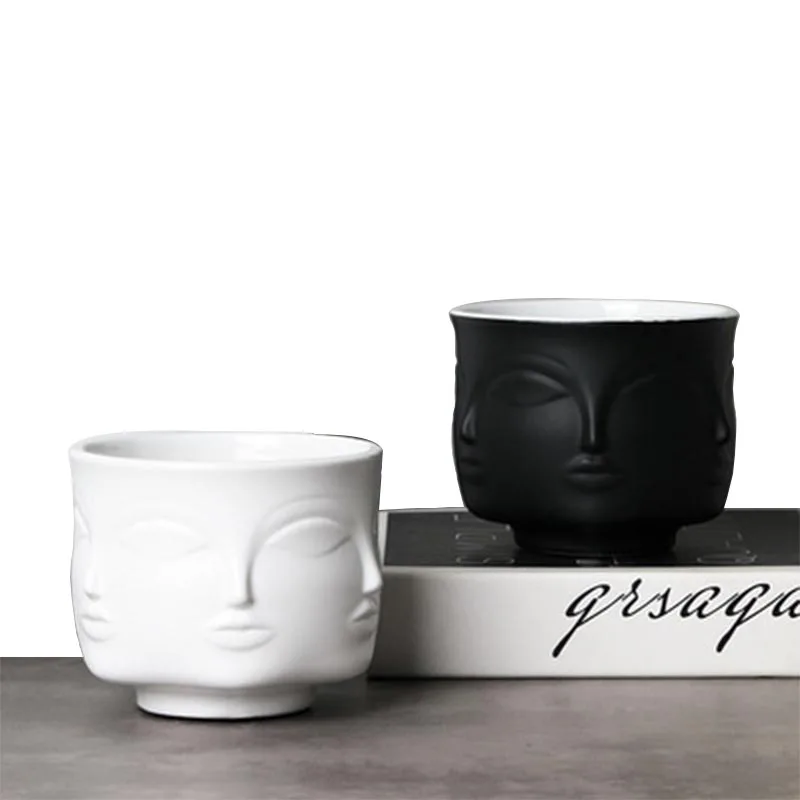 11.1cm Ceramic Face Vase Flower Pot Nordic Style Creative Vase Head Key Phone Household Small Items Storage Basin Home Decor
11.1cm Ceramic Face Vase Flower Pot Nordic Style Creative Vase Head Key Phone Household Small Items Storage Basin Home Decor