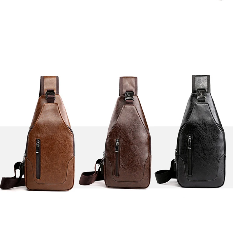 2021 Men's USB Charging Bag Men's Chest Bag For Custom PU Shoulder Bag Diagonal Package Messenger Travel Bag Cross Body Bags
2021 Men's USB Charging Bag Men's Chest Bag For Custom PU Shoulder Bag Diagonal Package Messenger Travel Bag Cross Body Bags
