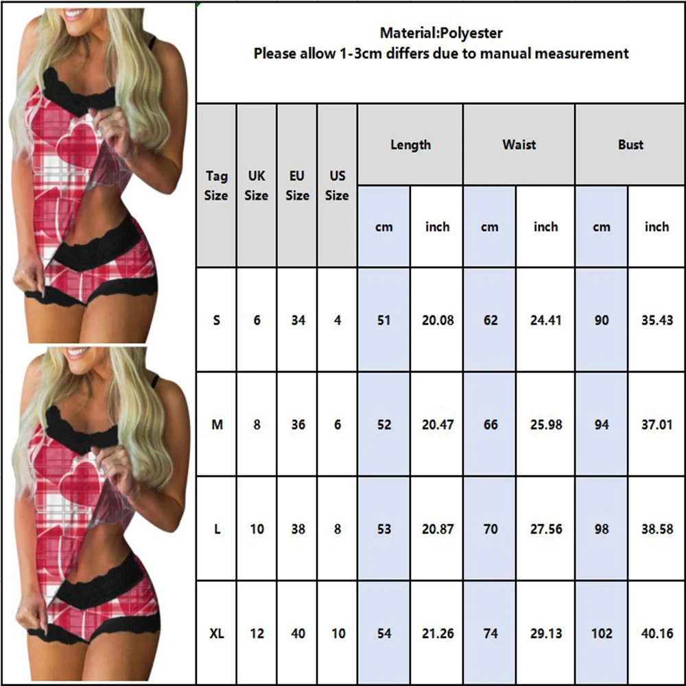 Women's Pajama Set Home Service Love Plaid Printed O-Neck Tops Shorts Lace Patchwork Sling Summer Elegant Female Pyjamas D30
Women's Pajama Set Home Service Love Plaid Printed O-Neck Tops Shorts Lace Patchwork Sling Summer Elegant Female Pyjamas D30