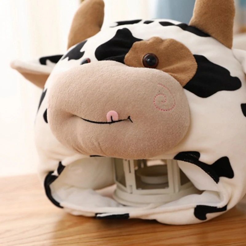 Funny Milk Cow Head Plush Hat Pillow Spot Print Cartoon Animal Stuffed Toy Headgear Cap Cosplay Party Photo Props
Funny Milk Cow Head Plush Hat Pillow Spot Print Cartoon Animal Stuffed Toy Headgear Cap Cosplay Party Photo Props
