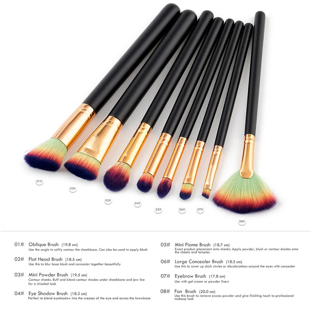 8Pcs Makeup cosmetic brush Tool Natural professional Foundation Powder Eyeshadow Eyebrow blush eye Blending Contour Powder #0629
8Pcs Makeup cosmetic brush Tool Natural professional Foundation Powder Eyeshadow Eyebrow blush eye Blending Contour Powder #0629