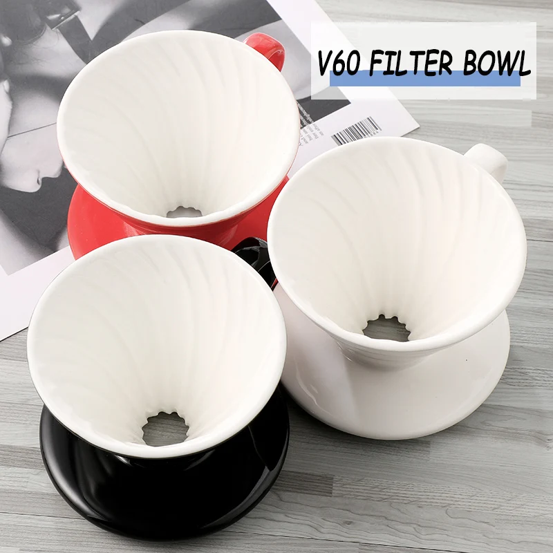 V60 Coffee Filter Cup Ceramic Drip Cup Coffee Filter Cup Hand-made Coffee Cup Spiral Filter Cup Drip Pot for 1-4 People
V60 Coffee Filter Cup Ceramic Drip Cup Coffee Filter Cup Hand-made Coffee Cup Spiral Filter Cup Drip Pot for 1-4 People