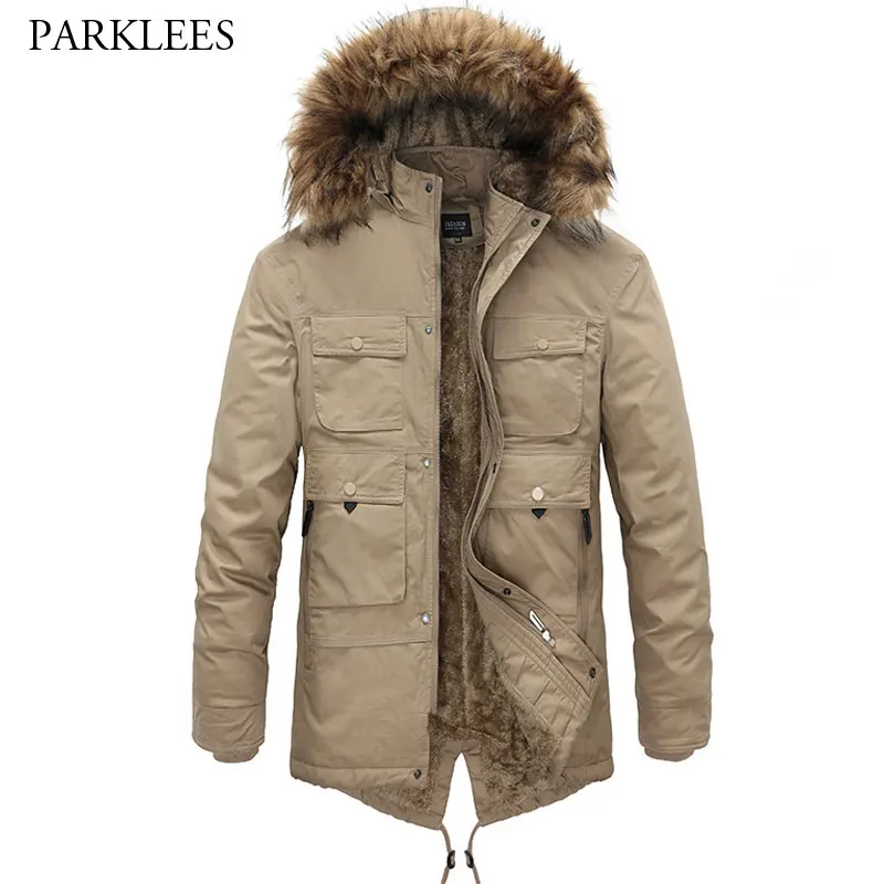 Khaki Winter Jacket Men 2020 Brand Thicken Warm Hommes Veste Fur Hooded Pockets Mens Jackets and Coats Cotton Parkas Outerwear
Khaki Winter Jacket Men 2020 Brand Thicken Warm Hommes Veste Fur Hooded Pockets Mens Jackets and Coats Cotton Parkas Outerwear