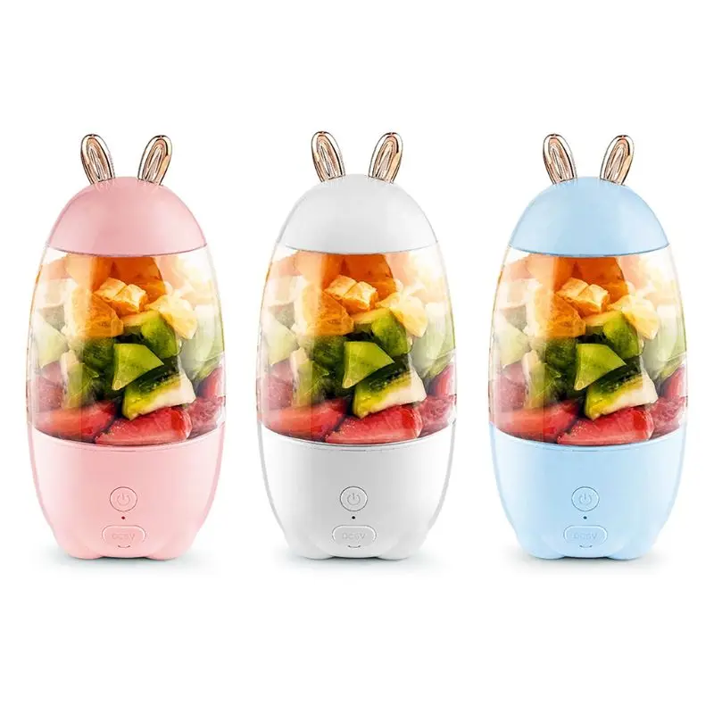 330ml Portable Mini USB Rechargeable Electric Juicer Bottle Cup Fruit Blender Mixer Rabbit Shape Extractor 19QE
330ml Portable Mini USB Rechargeable Electric Juicer Bottle Cup Fruit Blender Mixer Rabbit Shape Extractor 19QE
