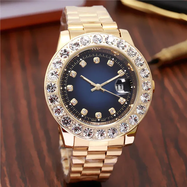 Gold Day Date President Automatic 2813 Big Diamond Iced Out Luxury Business Mens Designer Watches Men Watch Wristwatches
Gold Day Date President Automatic 2813 Big Diamond Iced Out Luxury Business Mens Designer Watches Men Watch Wristwatches