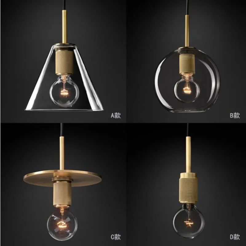 American RH Lamp Edison E27 LED Chandelier Led Hanging Chandelier Lighting Metal Glass Led Droplight Retro Suspension Lamp
American RH Lamp Edison E27 LED Chandelier Led Hanging Chandelier Lighting Metal Glass Led Droplight Retro Suspension Lamp