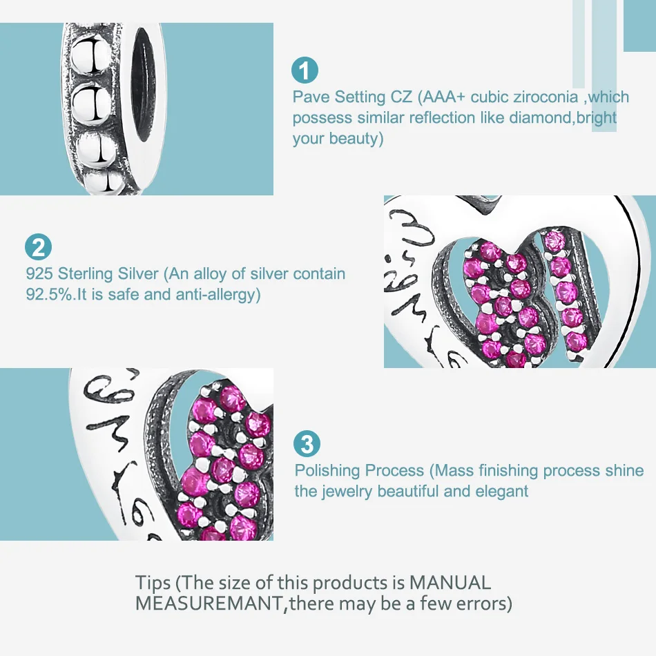 ELESHE 925 Sterling Silver 18 Years Digital Charm Crystal CZ Romantic Heart Bead Fit Original Charms Bracelet Women DIY Jewelry
ELESHE 925 Sterling Silver 18 Years Digital Charm Crystal CZ Romantic Heart Bead Fit Original Charms Bracelet Women DIY Jewelry