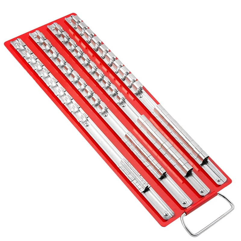 80Pc Socket Tray Rack 1/4 inch, 3/8 inch, 1/2 inch Inch Snap Rail Tool Set Organizer
80Pc Socket Tray Rack 1/4 inch, 3/8 inch, 1/2 inch Inch Snap Rail Tool Set Organizer