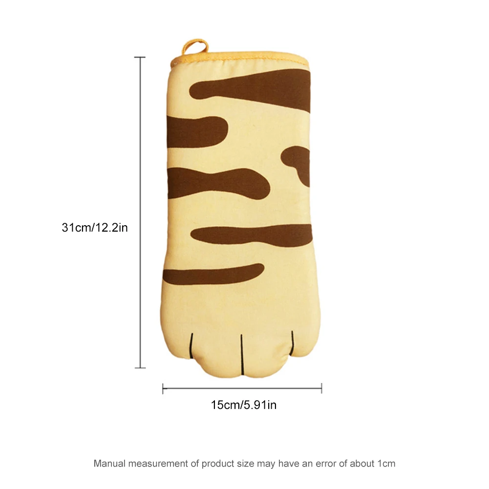 3D Cartoon Cat Paws Oven Mitts Long Cotton Baking Insulation Microwave Heat Resistant Non-slip Gloves Animal 1PC
3D Cartoon Cat Paws Oven Mitts Long Cotton Baking Insulation Microwave Heat Resistant Non-slip Gloves Animal 1PC
